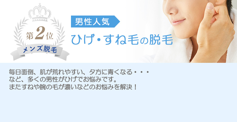 第2位 メンズ脱毛